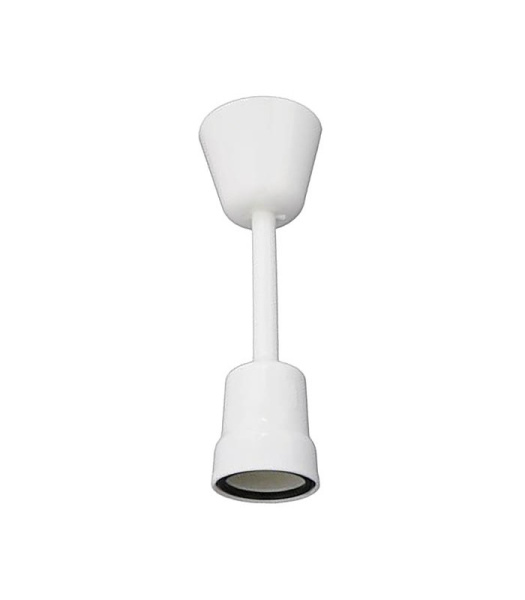 Патрон белый VT/E27/WITH ROSETTE&TERMINAL/WHT/PLS LAMPHOLDER