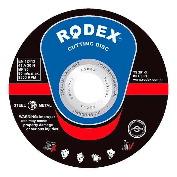 Диск отрезной по металлу 115*1,2*22ММ RODEX