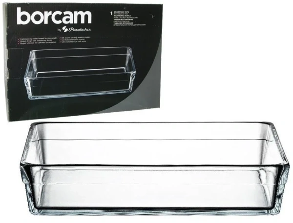 Форма для запекания Borcam Laser Logo прямоуг. 2,5л 28,7х19,7х6см 59324